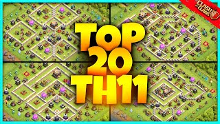 New Best INSANE TH11 BASE WARTROPHY Base Link 2024 Top20 in Clash of Clans  Town Hall 11 War [upl. by Nilek]