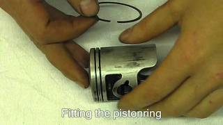 How to install pistonrings on a twostroke [upl. by Llertnac]