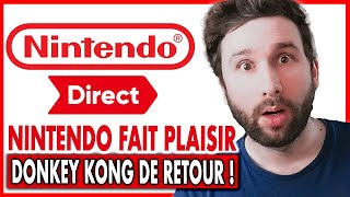 NINTENDO DIRECT  NINTENDO FAIT PLAISIR AUX FANS  😱 DONKEY KONG DE RETOUR amp SUPER NINTENDO WORLD [upl. by Madea408]