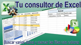 Buscar varios datos y marcar las filas que los contengan [upl. by Sabsay570]