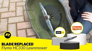 Need to Change a Flymo HC330 Lawnmower Blade Hover Compact 330 [upl. by Ztnarf92]