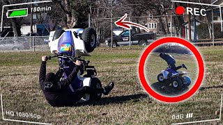 Teachin How To Wheelie on LT80 Funny MUST WATCH [upl. by Harts]