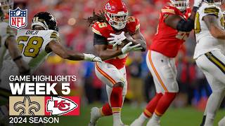 New Orleans Saints vs Kansas City Chiefs Game Highlights  NFL 2024 Week 5 [upl. by Hurwitz975]