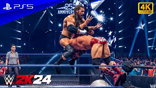 WWE 2K24  Triple H vs Batista  No Holds Barred Match at Wrestlemania  PS5™ 4K60 [upl. by Sregor]