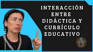 INTERACCIÓN entre DIDÁCTICA Y CURRÍCULO EDUCATIVO  INTERACTION BETWEEN DIDACTIC AND CURRICULUM [upl. by Yrmac]