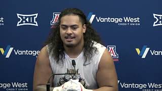 Arizona Football Press Conference  Rhino Tapaatoutai amp Wendell Moe Jr [upl. by Adaliah656]