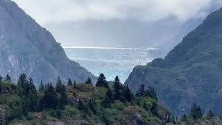 Sawyer Glacier at Tracy Arm Fjord from Aft Balcony Cruise [upl. by Derry124]