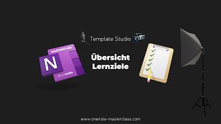 OneNote Masterclass Template Studio 15  Übersicht Lernziele [upl. by Uzia]