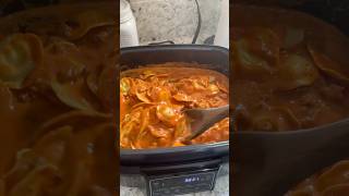 SlowCooker Vodka Ravioli in Meat Sauce [upl. by Ahon]