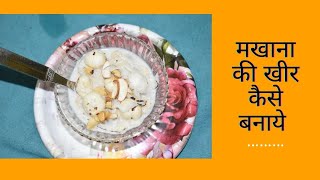 मखाना की खीर कैसे बनाये  Prickly water lily Kheer recipes  Indian Skills [upl. by Jr507]