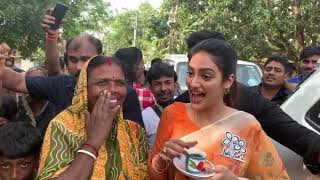 Nusrat Jahan take a cup of tea at Haroa [upl. by Tombaugh]