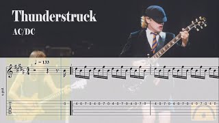 Thunderstruck  ACDC  Guitar Tab [upl. by Bernadine]