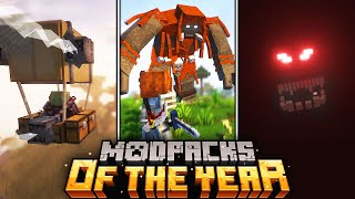 TOP 10 Minecraft ModPacks OF THE YEAR 2023 🎉  Forge amp Fabric [upl. by Elvera]