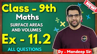 Class  9th Ex  112 Q1 to Q9 Surface Areas and Volumes Class 9 Math New NCERT CBSE GREENBoard [upl. by Akiem]