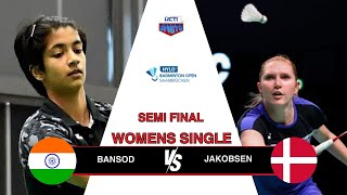 WS Malvika Bansod VS Julie Dawall Jakobsen  SEMIFFINAL HYLO OPEN 2024 [upl. by Ahseki]