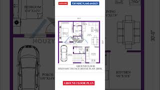 30x30 House Plan South Facing 2bhk houzy housedesign house 30x30 houseplan home viral 2bhk [upl. by Harriott599]