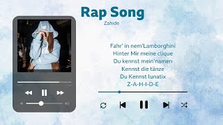 Zahide New Rap Song  In German and English Lyrics Zahide Rap TikTok NewMusic Song 2024 [upl. by Suivatal]