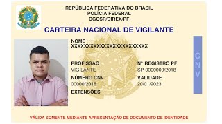 Como tirar a CNV  Carteira Nacional de Vigilante [upl. by Rybma]