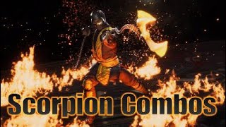 Easy Scorpion Combos in MK11 [upl. by Anomer682]