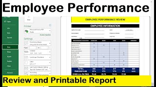 How To Make Employee performance report template excel [upl. by Sollars]