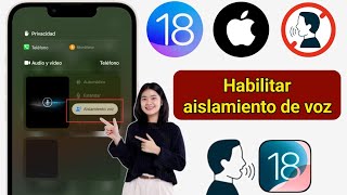 Cómo activar el aislamiento de voz en iPhone iOS 18 [upl. by Elleynod]