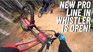 Whistler Bike Park Has A New Pro Only Line [upl. by Annahsed685]