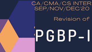 PGBP REVISION PART 1 CA CMA CS INTEREXEC  SEPNOVDEC20  MALAYALAM [upl. by Calendre706]