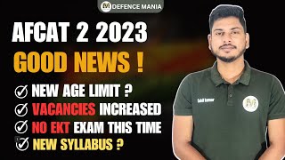 AFCAT 2 2023 OFFICIAL NOTIFICATION  Good News for All the Aspirants  Defence Mania [upl. by Prunella922]