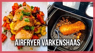 Varkenshaas bereiden in de Airfryer met Vleesthermometer [upl. by Parish]