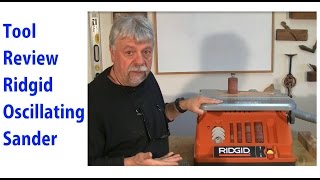 Ridgid Oscillating Belt amp Spindle Sander  woodworkweb [upl. by Ille]