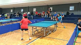 2024 south pennants table tennis div one Ai Qin Zhang vs Xuyen Tran set 2 [upl. by Eberhard]