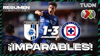 HIGHLIGHTS  Querétaro 13 Cruz Azul  Liga Mx  CL2024 J5  TUDN [upl. by Ronnholm]