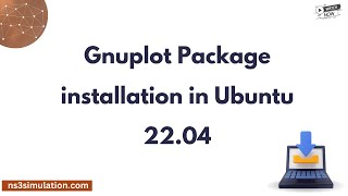 Gnuplot Package installation in Ubuntu 22 04 [upl. by Elmajian]