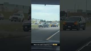 Vehicle Going Wrong Way On Hwy 410 In Brampton shorts [upl. by Biel]