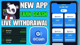 CASH PANDA APP LIVE WITHDRAWAL FREE ₱1000 GCASH  EARN MONEY ONLINE [upl. by Nayrb]