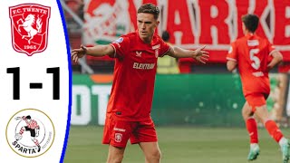 Twente vs Sparta Rotterdam 11 Tobias Lauritsen Goal  All Goals and Extended Highlights [upl. by Moira718]