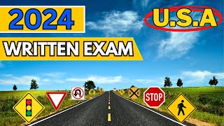 2024 DMV Written Driving Exam Drivers License USA [upl. by Atteloj]