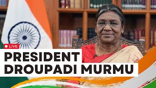 75th Republic Day LIVE  President Droupadi Murmus Address To The Nation  Republic Day 2024 LIVE [upl. by Anceline]