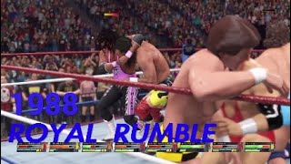 THE 1988 ROYAL RUMBLE MATCH BUT WHO WINS WWE 2K22 [upl. by Breana261]