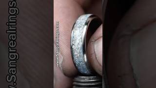 Custom wedding ring sandring sangrealrings weddingring handmadering [upl. by Nobell]