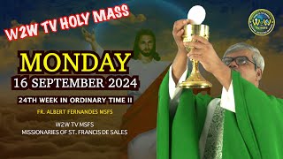 MONDAY HOLY MASS  16 SEPTEMBER 2024  24TH WEEK IN ORDINARY TIME II by Fr Albert MSFS holymass [upl. by Scherman712]