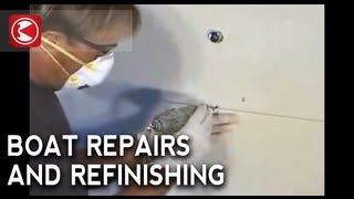 Professional Gelcoat Repairs using Preval Spray Gun By John Gabriel 2008 [upl. by Lapo]