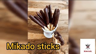 How to make Mikado Choco sticks  Heart shaped Mikado  Eggless Pocky Choco sticks  Mikado Fuljhari [upl. by Elana]