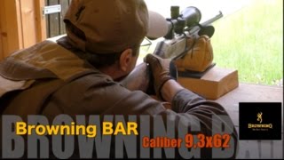 Zeroing a Browning Bar caliber 93x62 [upl. by Kind47]