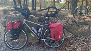 Bicycle touring Trans Am Carbondale Illinois to Chester Illinois [upl. by Serge247]