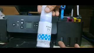 Canon Pixma G 3770 Mega Tank Printer Ink Refilling [upl. by Roseanna]