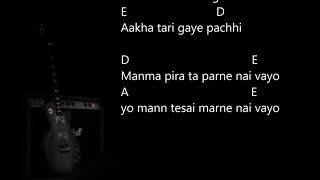 Jati maya laye pani 1974 AD Official lyrics video with guitar chords Nepko Music [upl. by Attenwad]