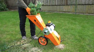 3in1 Compact Electric Wood Chipper Garden Shredder and Mulcher  Forest Master FM4DDEMUL [upl. by Mahseh]