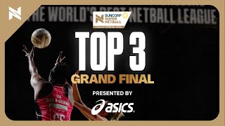 Top 3 Plays of the Grand Final  Suncorp Super Netball 2024 [upl. by Kcired]