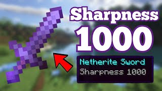 How to Get a Sharpness 1000 Sword In Minecraft Tutorial 2024 [upl. by Tolmann420]